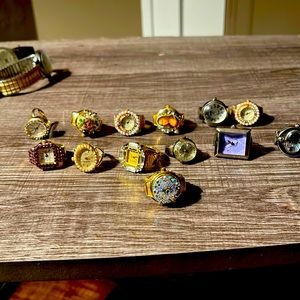 13 women’s ring watches.